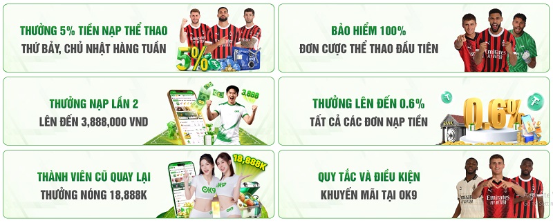 Khuyến Mãi Sự Kiện Đặc Biệt & Game Độc Quyền OK9